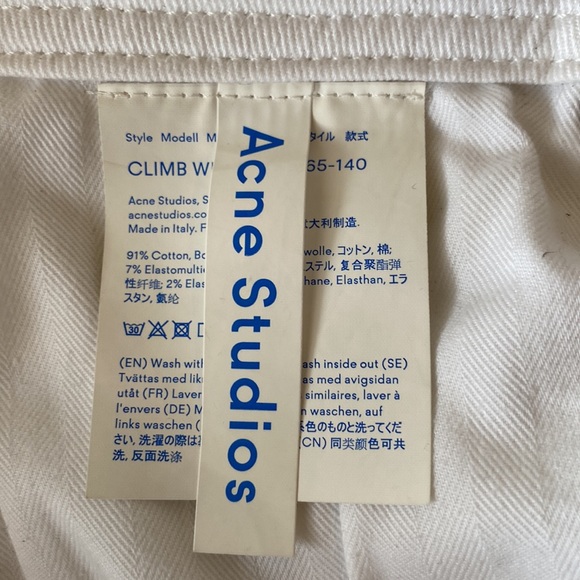Women’s Acne Studios white jeans - size 29 - Picture 3 of 5
